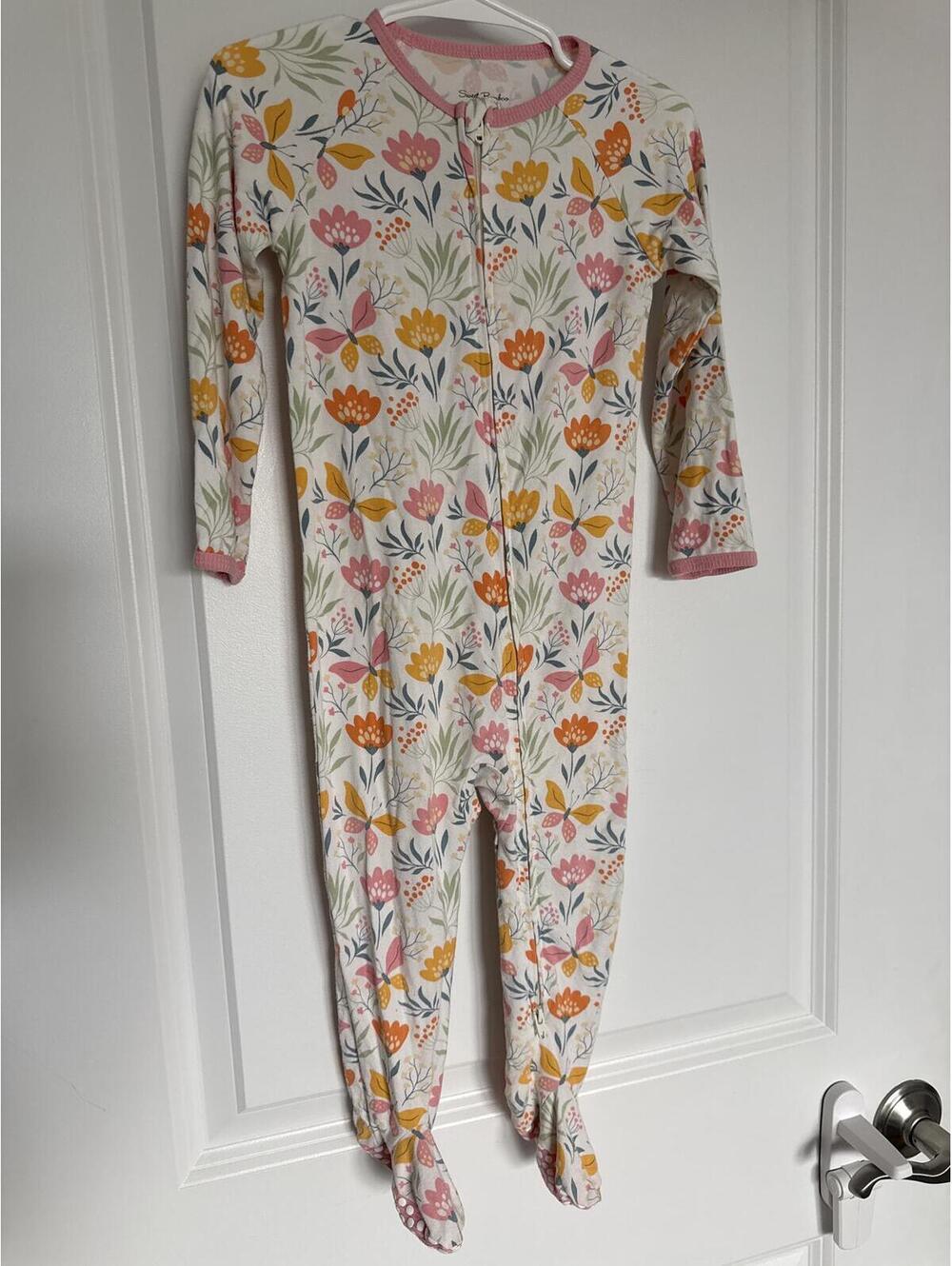 Sweet Bamboo Floral Footed Pajamas 18-24 Months